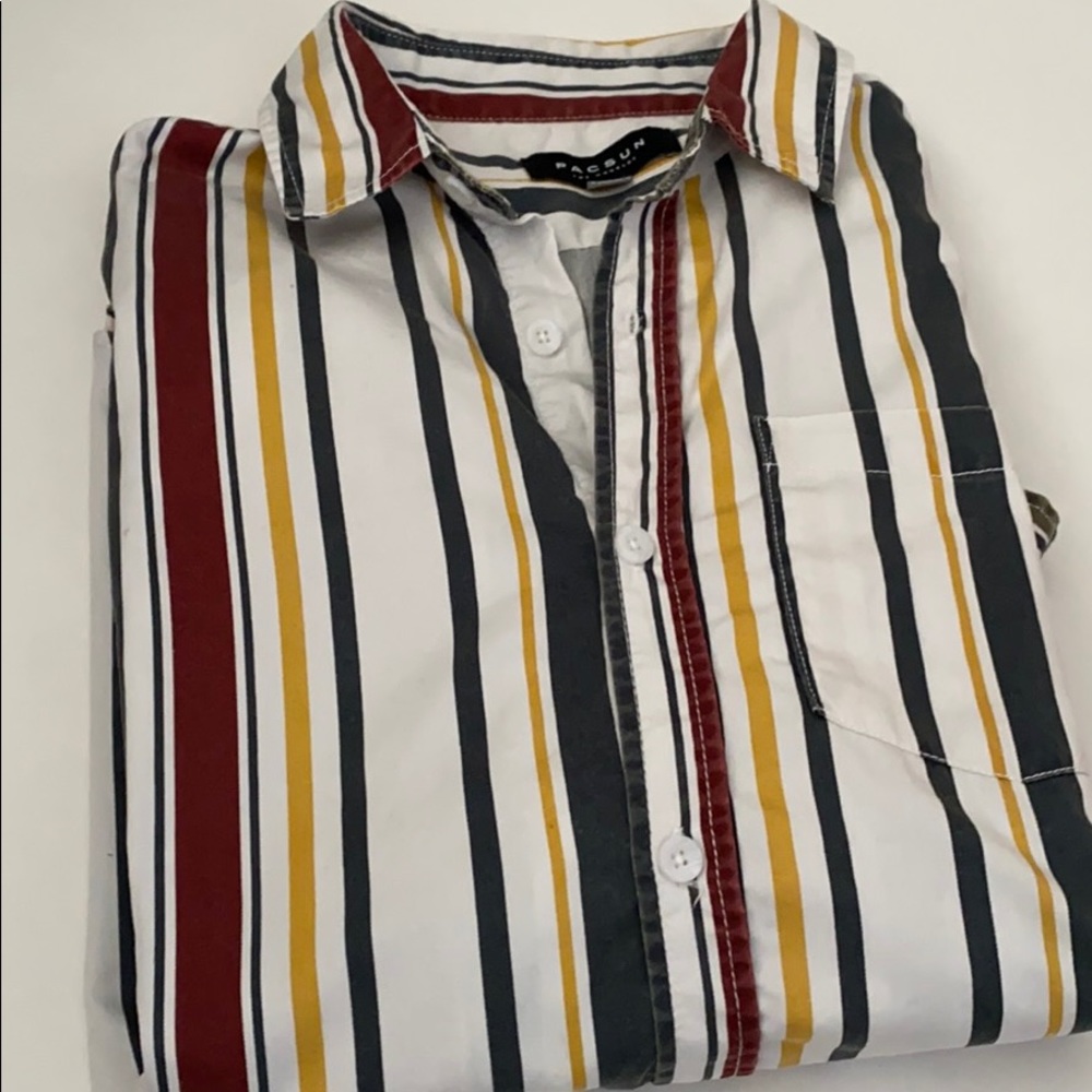 PACSUN- Long Sleeve Button Down Shirt